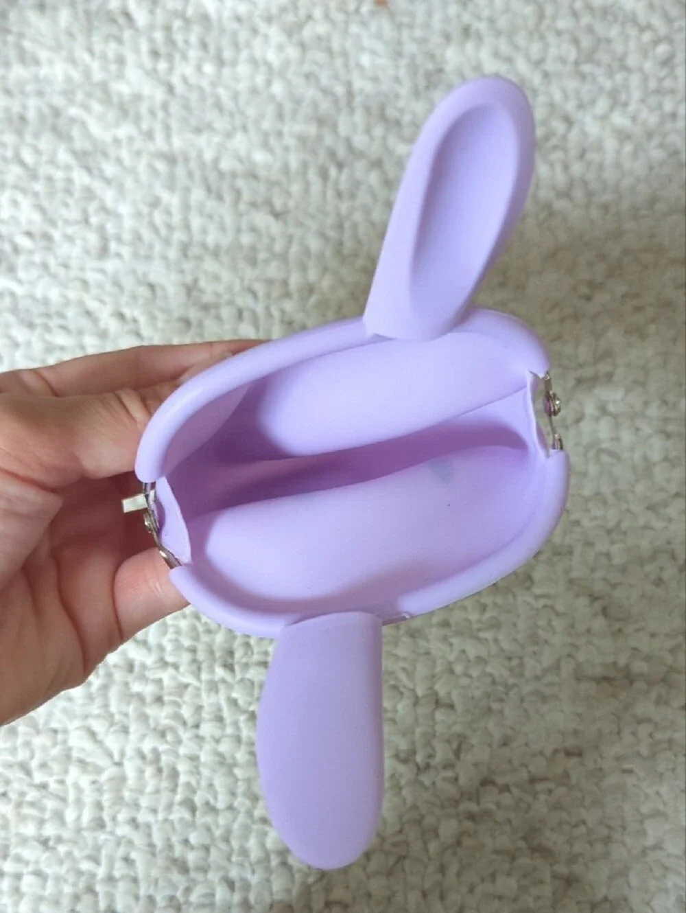 Kids Bunny Silicone Coin Purse - Lavender